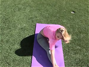 AJ Applegate outdoor yoga boink