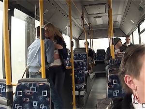 Lindsey Olsen humps her dude on a public bus