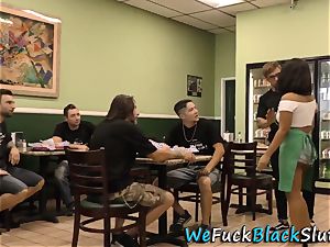 romped black waitress