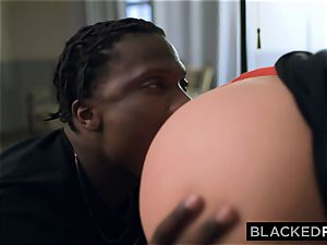 BLACKEDRAW bodacious sweetie pokes big black cock rock-hard On first tryst
